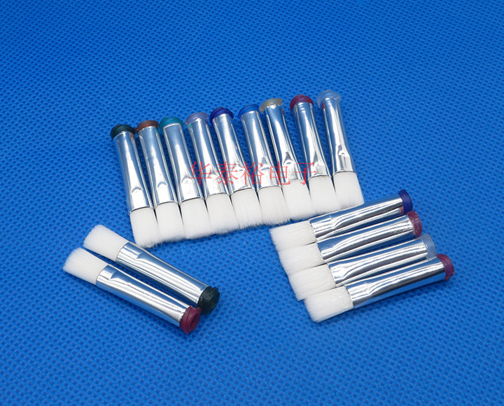 Wide 8MM Flat Tip Flat Head Soft Bristles Hard Bristles Dispensing Brush Needle Dispensing Machine Glue Valve Syringe Glue Brush Tip