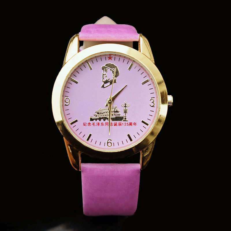 Chairman Mao Changed Color Mirror Watches for men and women General form Mao Zedong Watches China's Life Energy Pin Health Care Form