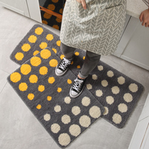 Japanese-style water-absorbing oil-absorbing kitchen floor mat home bathroom toilet non-slip mat entrance door mat bedroom bedside blanket