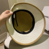 Japanese Official Website Same Style Bow Straw Hat for Women Summer Anti-Uv Fisherman Hat Sun Protection Sun Hat