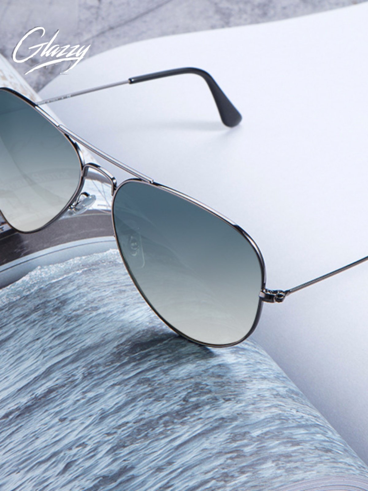 Men's Aviator Sunglasses for Driving, Classic Pilot Style, 1:1 Replica, Polarized Lenses