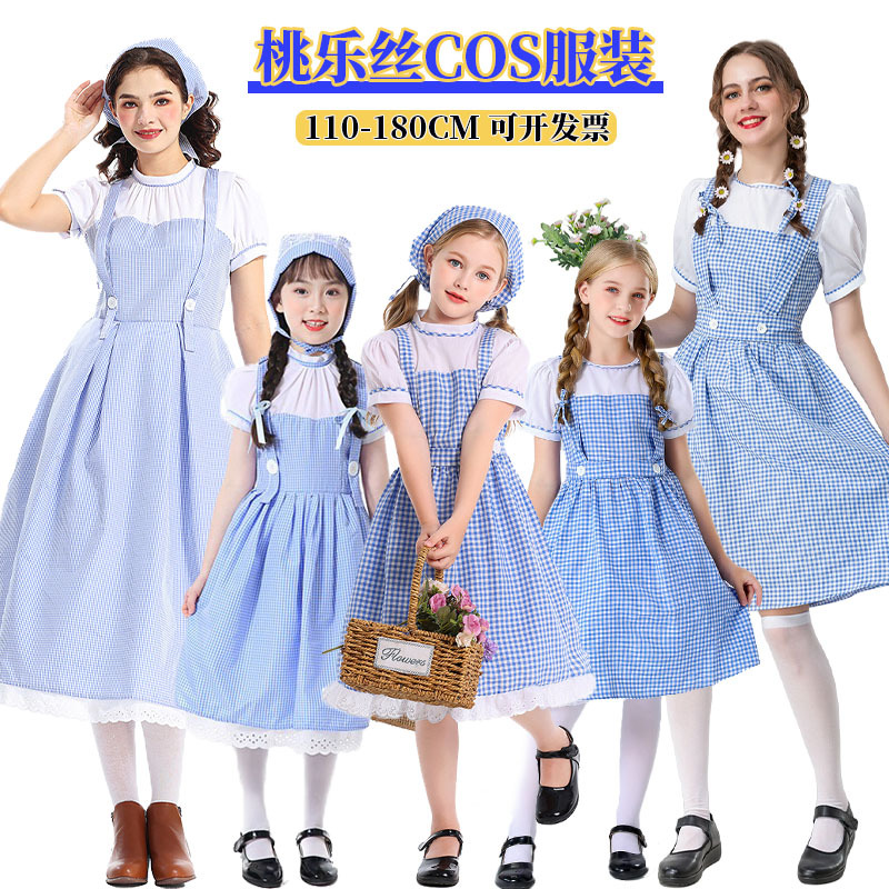 Dorothy Costume Dorothy Role-Playing Costume Adult Wizard of oz Opera Stage Performance Costume British Cosplay Performance