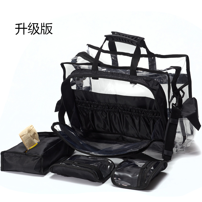 South Korea Xiaoqing fresh waterproof transparent pvc large-capacity handportable cosmetics travel outdoor washing collection package