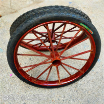 Anxun construction site dumping bucket solid tire thickened steel ring tire 26 Chaoyang hand push shelf car inflatable wheel bucket wheel