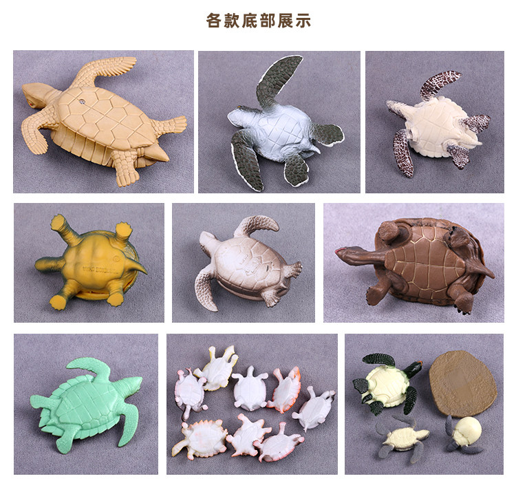 Игрушки-животные 仿真海龟模型玩具陆龟巴西龟海洋生动物道具儿童玩具早教乌龟摆件