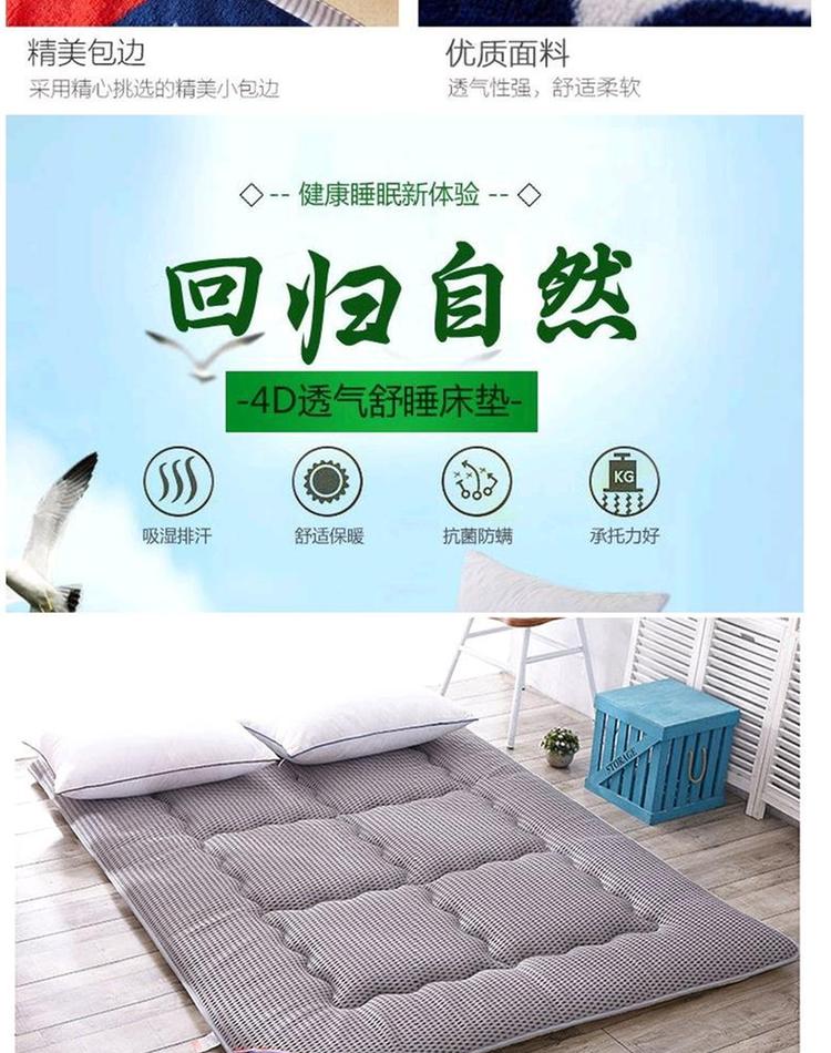 sinh viên tatami nệm tầng trệt không trượt sàn tatami gấp sinh viên lười biếng ngủ trẻ phổ giường pad - Nệm nệm cao su tổng hợp