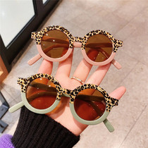 Personality double color sunglasses small round young baby Makaron tide sunglasses cute BAO WEN buddy glasses