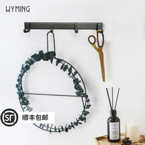 Kitchen and bathroom space aluminum nail-free adhesive hook hook coat hook coat hook solid wall kitchen and bathroom nail-free four-row hook Gray