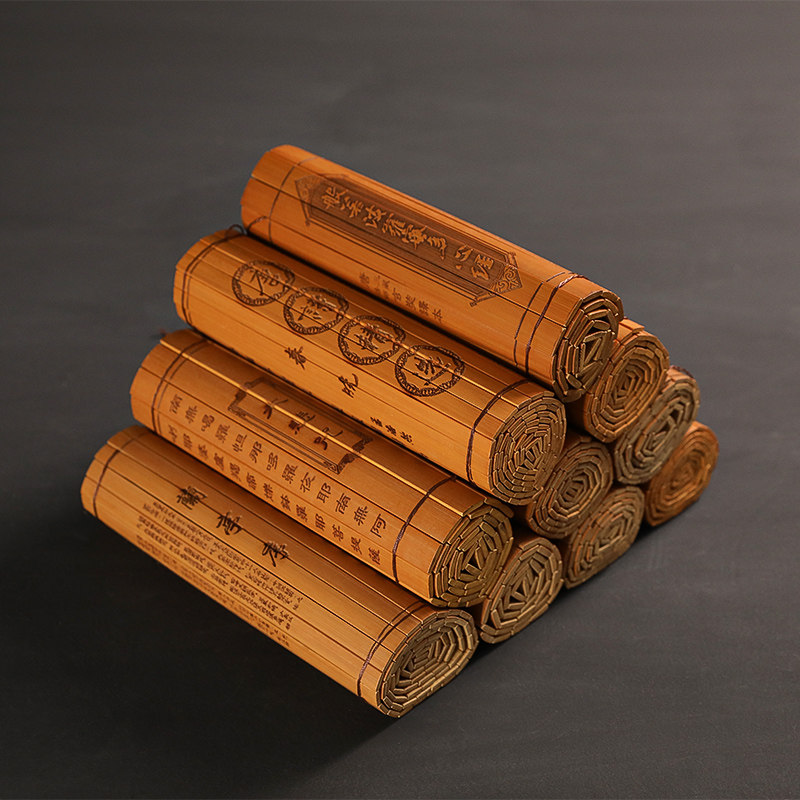 Zhu Jian full edition of the large Daodejing Diamond Sutra Analects Three Characters Sutra Great Compassion Mantra Tea Sutra Disciple Rules Out Master Table Tang song