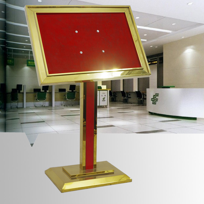 Titanium Alloy Honours Card Bank Advertising Medal Water Card A2 Signs Greeting Card Poster stainless steel Show recipes shelf