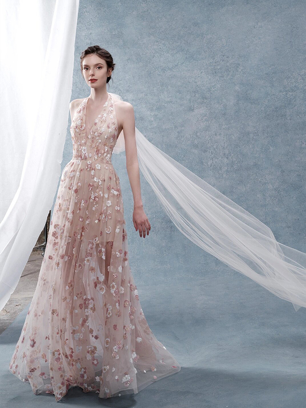 Alice丨High-End Light Gauze Design "Same Style as Zhao Liying" Toast Dress Bridal Banquet Reception Gauze Evening Dress Alice丨High-End Light Gauze Design "Same Style as Zhao Liying" Toast Dress Bridal Banquet Reception Gauze Evening Dress