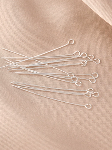 Медная серебряная иголка ручной работы, подвеска, аксессуары, ювелирное украшение, DIY