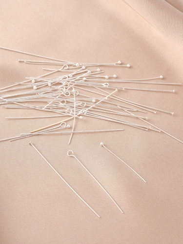 Медная серебряная иголка ручной работы, подвеска, аксессуары, ювелирное украшение, DIY