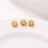 Трехмерный браслет ручной работы, бусины из жемчуга, ожерелье, 18 карат, со снежинками