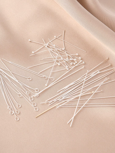 Медная серебряная иголка ручной работы, подвеска, аксессуары, ювелирное украшение