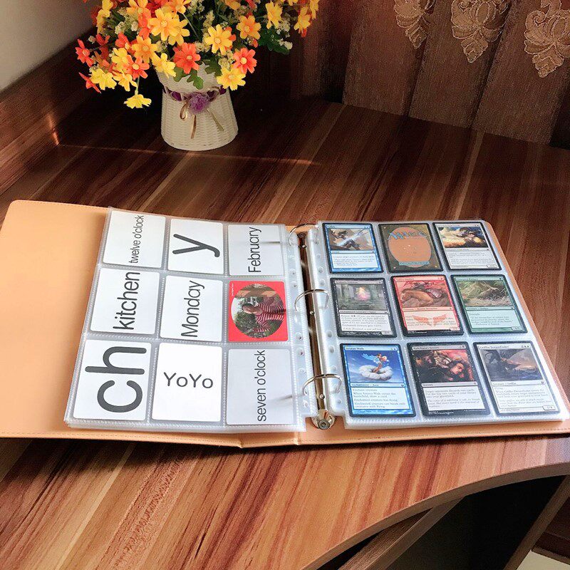 Nine grid card book star card album card game king card collection book magic card set star card collection book