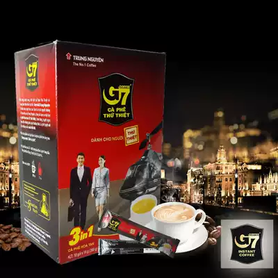 Vietnam imported Zhongyuan g7 instant coffee 288G boxed 18 three-in-one original espresso coffee