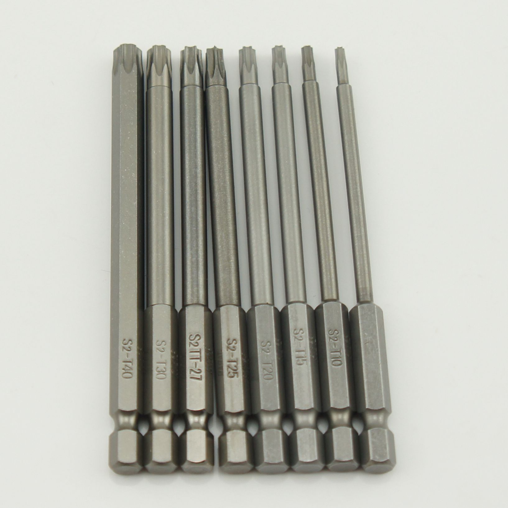 Japan S2 steel pneumatic screwdriver screwdriver with hole plum batch head screwdriver head knife head length 100MM 150MM