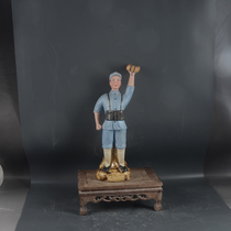 Sculpture porcelain factory goods ceramics Dong Cunrui warrior figure sculpture ornaments antique collection ornaments home soft decoration