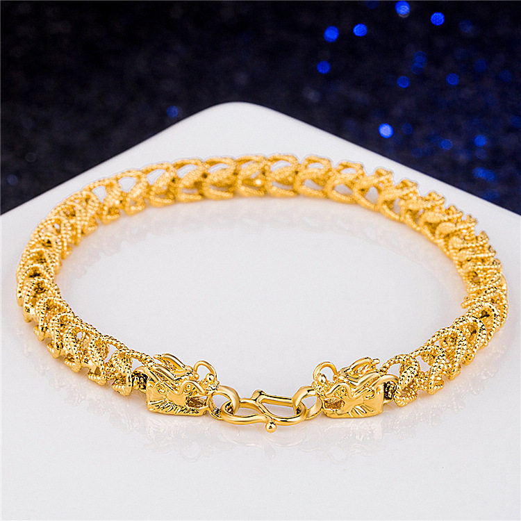 Hot sale in Japan and Korea Vietnam gold-plated frosted cloth pattern handmade faucet bracelet