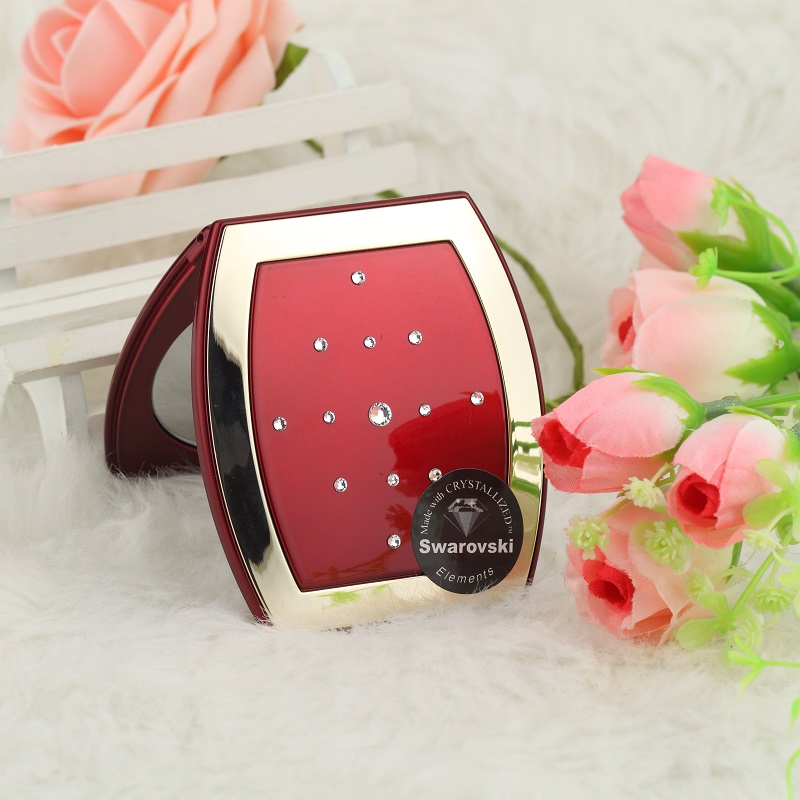 alina special cabinet Schwalo element portable folding bifacial makeup mirror European style net red with small mirror