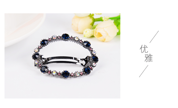 Kẹp tóc retro đầu clip trở lại đầu người lớn rhinestone kẹp tóc clip tiara cổ phụ nữ đuôi ngựa clip Hàn Quốc phụ kiện tóc kẹp nơ bản to