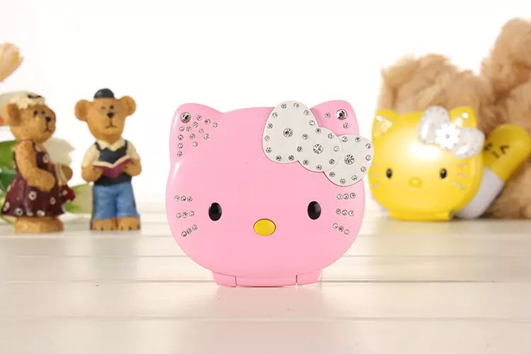 Hello Kitty Con Điện Thoại Di Động Sinh Viên Nam Giới và Phụ Nữ Dễ Thương Cartoon Mini Siêu Nhỏ Pocket Lật KUH Mát Mẻ và T99