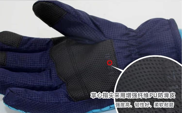 Winter Kids Găng tay trượt tuyết Găng tay thể thao Đi xe đạp Trượt tuyết Trượt tuyết ngoài trời Ngón tay dài Ấm áp Không thấm nước găng tay vải