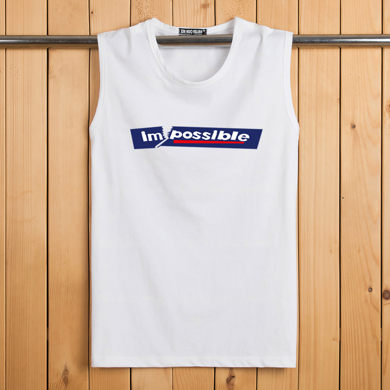 Hàng ngày đặc biệt thể thao vest nam không tay t- shirt bông breathable áo rộng vai mùa hè thanh niên mỏng áo 3 lỗ nam