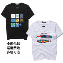 Summer short sleeve t-shirt male loose pure cotton fat and sweaty clothes fagger beat bottom jersey plus fattening up the code price heat