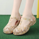 VEBLEN Модные тапочки в стиле Crocs, нескользящая пляжная обувь для школьников и студентов, мюли на танкетке, мягкая подошва, подходят для носки на улице