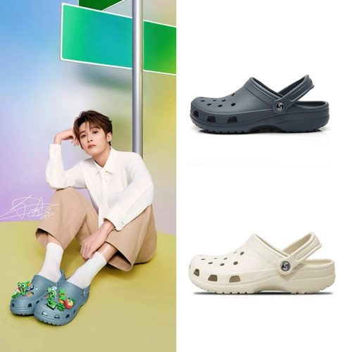 Мужские тапочки в стиле Crocs, нескользящая пляжная пляжная обувь, мюли, лето 2025 года, мягкая подошва, подходят для носки на улице