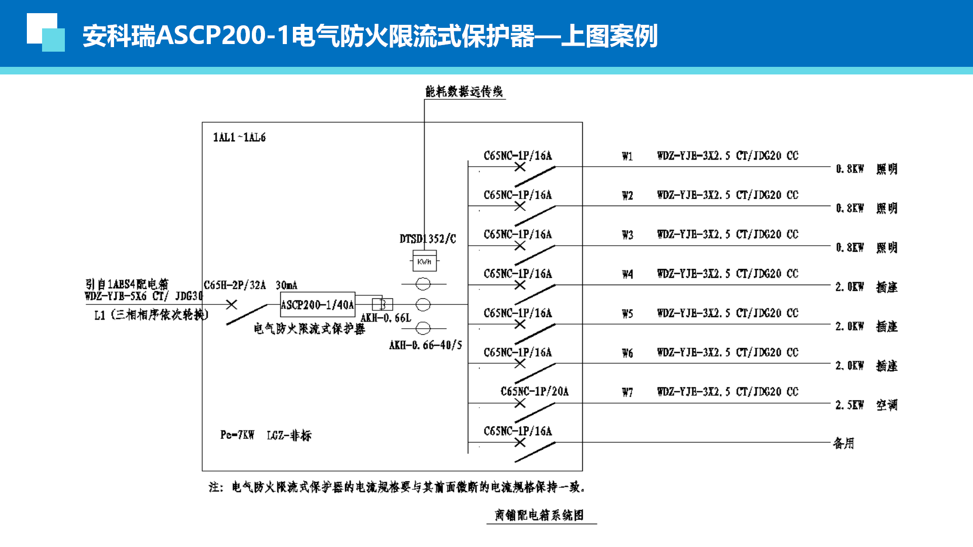 安科瑞 防火限流式保护器 ASCP200-1灭弧短路过载 线缆温度保护