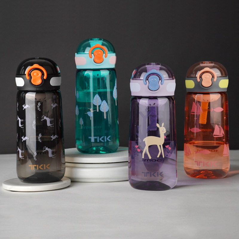 TKK plastic space cup summer sports water cup tritan portable rope rope outdoor sports cup student accompanying cup