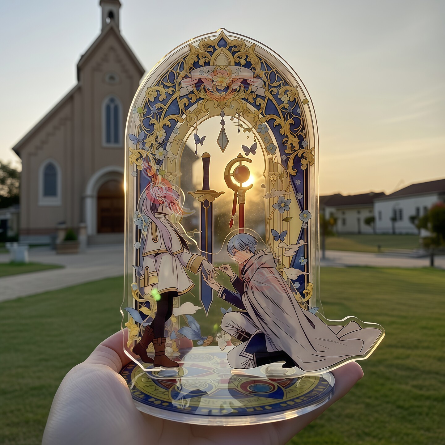 Frieren: Beyond Journey's End - Frieren's Funeral 2 Themed Acrylic Standee with Seamless Inner Print and Interlayer