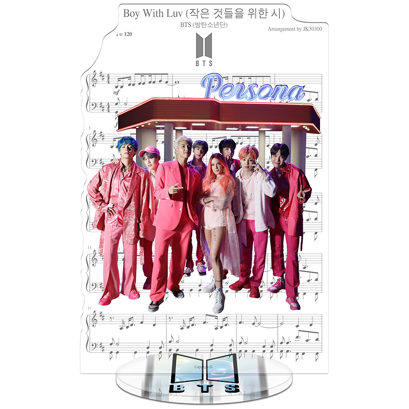 BTS Boy With Luv Theme 3Min Jiqi Park Chi min Tian Minguo Jin Taiheng Strong Jane V Bulletproof Youth League BTS Around the stars Acrylic Set up a brand