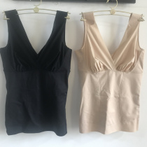 22 autumn and winter Manifen 20530050 skin-friendly seamless V-neck half-body corset vest tummy-tightening waist and body shaping