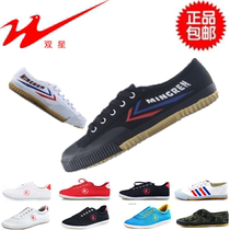 Double star beef tendon bottom childrens martial arts shoes Shaolin soul Kung fu shoes Mens and womens Taekwondo Tai Chi Sanda practice shoes