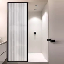 High-grade glass screen partition watershield glass screen material aluminum alloy black extremely narrow glass frame