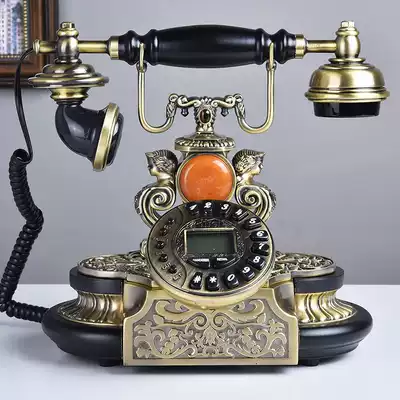 New Villa European telephone landline telephone set fashion retro telephone idyllic antique telephone Louvre