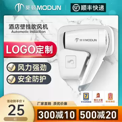 Morton wall-mounted hotel guest hair dryer bathroom powder room household hair dryer hanging wall hair dryer