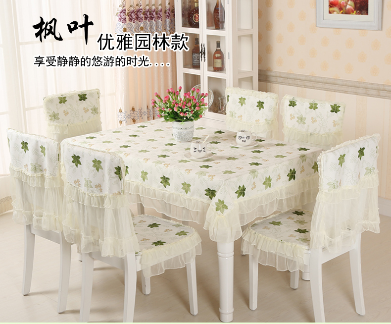 Đặc biệt mục vụ bảng vải ghế vải bọc phù hợp với áo khoác ren bảng vải trải bàn ghế vải phù hợp với bàn tròn - Khăn trải bàn khăn trải bàn màu trắng