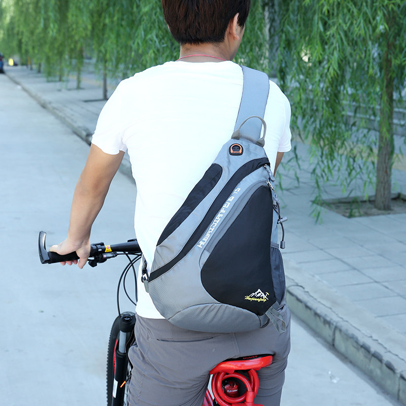 Outdoor Sports Triangle Bag for men and women Water Drop Pack Oversize Theft Inclined Satchel Bag Chest Bag Student School Bag Travel Bag