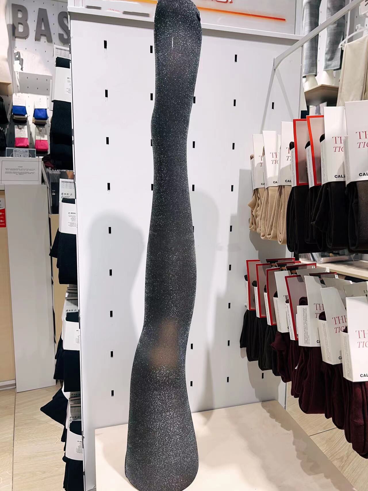 колготки / чулки дна calzedonia女士新品丝袜 细闪银丝波点蝴蝶结女士时尚裤袜1907