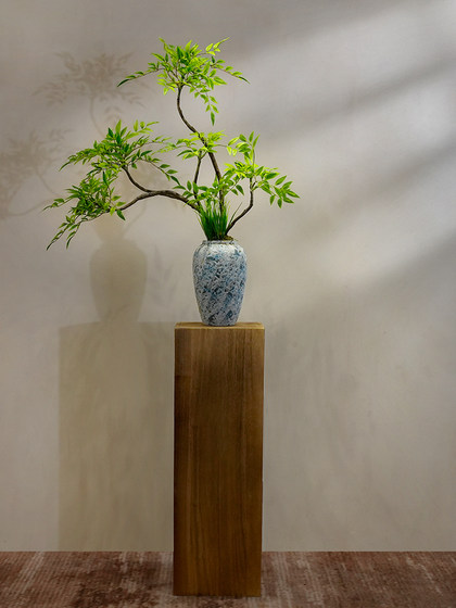Nantian Bamboo Artificial Green Plant, High-End Traditional Chinese Style, New Chinese Style Tea Room Decoration, Bamboo Tabletop Entrance Hall Ornament, Bonsai