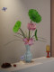 Lotus Artificial Flower, High-End and Realistic, New Chinese Style, Entrance Hall, Tea Room, Dining Table Decoration, Song Dynasty Aesthetics, Ru Kiln