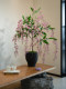 Blue and Pink Silk Jasmine Artificial Green Plant Fake Flower for Living and Dining Room, High-End Realistic Touch, Small Vintage Decorative Ornament