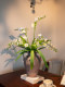 [Shining Light]Lily of the Valley Artificial Floral Arrangement for Living Room Table Decoration, High-End Realistic Vintage Ceramic Vase