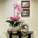 High-Quality Artificial Phalaenopsis Orchid with a Wet Look, Potted Plant Decoration, Faux Floral Arrangement, Light Luxury for the Living Room