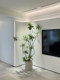 Haohongjingpin Lily Bamboo Artificial Green Plant Indoor Living Room Simulated Tree High-End Light Luxury Flower Large Floor-Standing Potted Plant